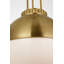 Cavill 16" Pendant with Hood and White Glass-1440172288