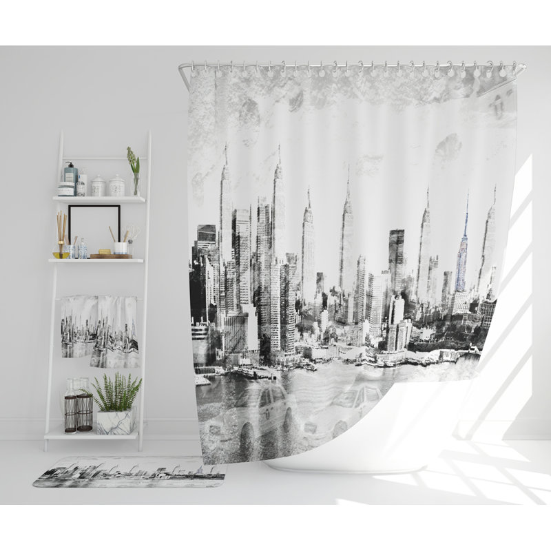 Nashlie Polyester Shower Curtain Set