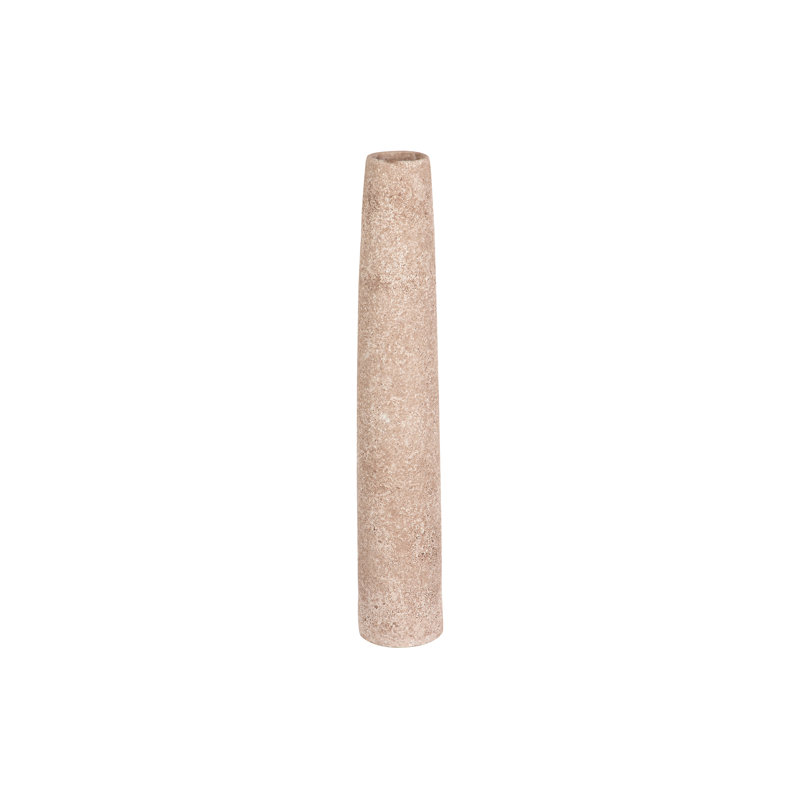 CERAMIC VASE 8X8 CM, overall height- 45cm, Natural