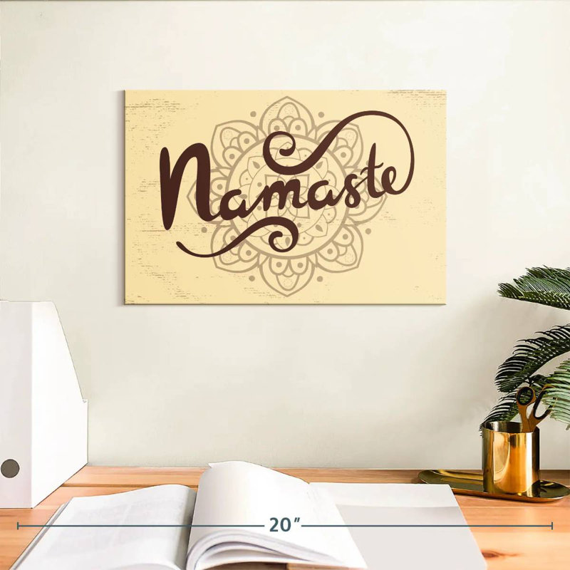 Tergel Namaste Mandala, 8" H x 12" W