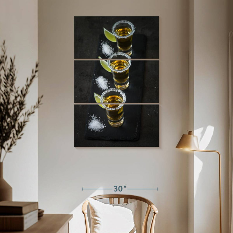 Tequila Shots Row, 65" H x 42" W