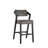 Cardone Wood Finish Chair - Black Wash Finish Frame, Charcoal Vegan Leather-1908467717