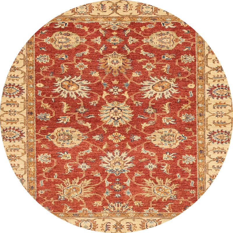 Abstract Indoor Rug, Round 3'