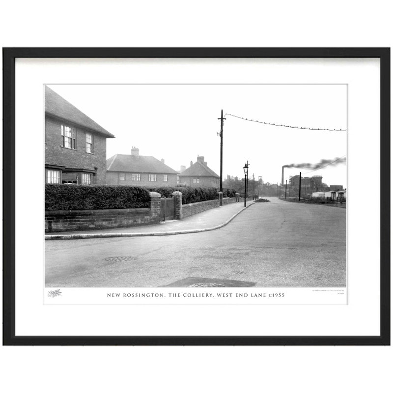 New Rossington, The Colliery, West End Lane C1955 - Single Picture Frame Print, 45cm H x 60cm W x 2.3cm D
