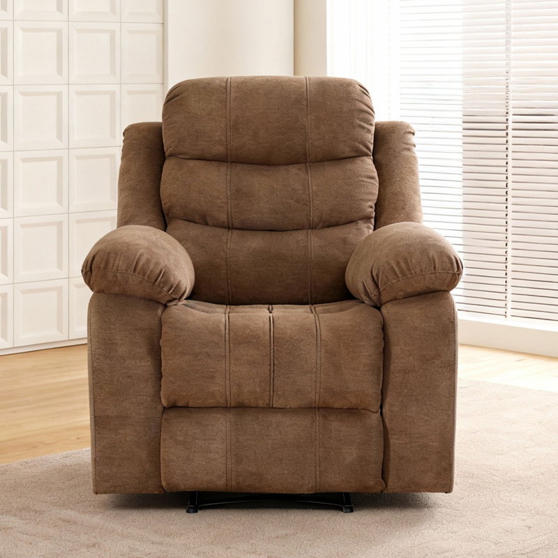 Fauteuil inclinable manuel 36,2 po, Brun