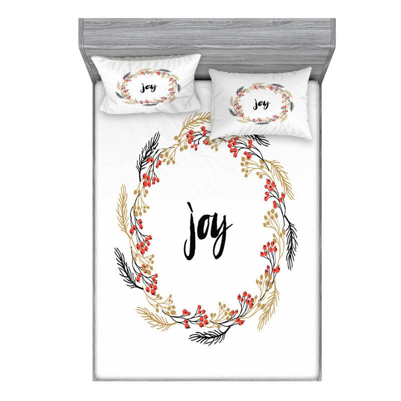 Microfiber Sheet Set, Queen Sheet Set with Fitted Sheet