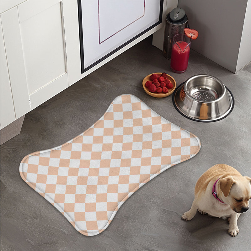 Subtil couleurs - 1 tapis d'alimentation en forme d'os