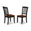 Ensemble de coin repas 3 pièces pour petits espaces comprenant une table de salle à manger rectangulaire avec Dropleaf et 2 chaises de cuisine, noir et cerise-1884321137-1884321142-1884321143