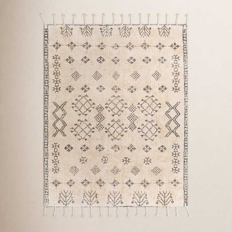 Vannie Handmade Cotton Black Rug