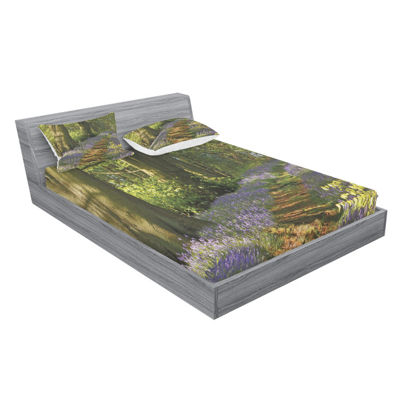 Microfiber Sheet Set, Queen Sheet Set with Fitted Sheet