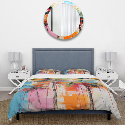Ensemble de housse de couette en microfibre / polyester Palm Trees Palm V