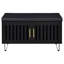 Clackamas Black 2-Door Storage Bench-595943734
