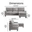 Canapé modulaire réversible avec rangement Serta Palisades-100330293