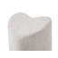 40cm Wide Heart Solid Colour Pouffe Ottoman-863244448