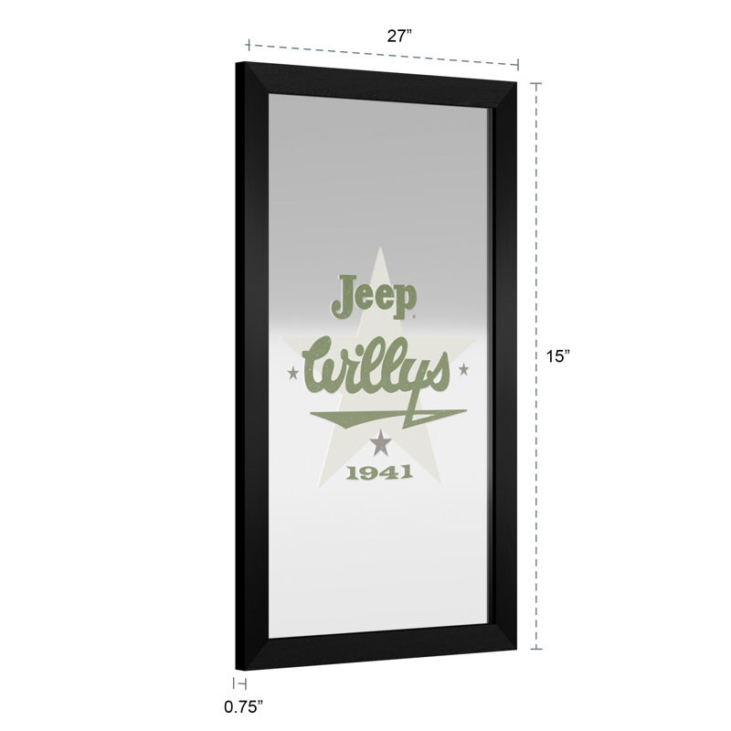 Wood Rectangle Wall Mirror