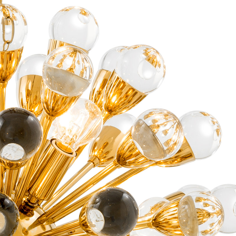 Antares 12 - Light Chandelier, Gold, 79" H x 20" W x 20" D