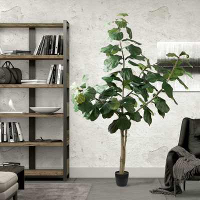 8' Artificial Potted Fiddle Tree
