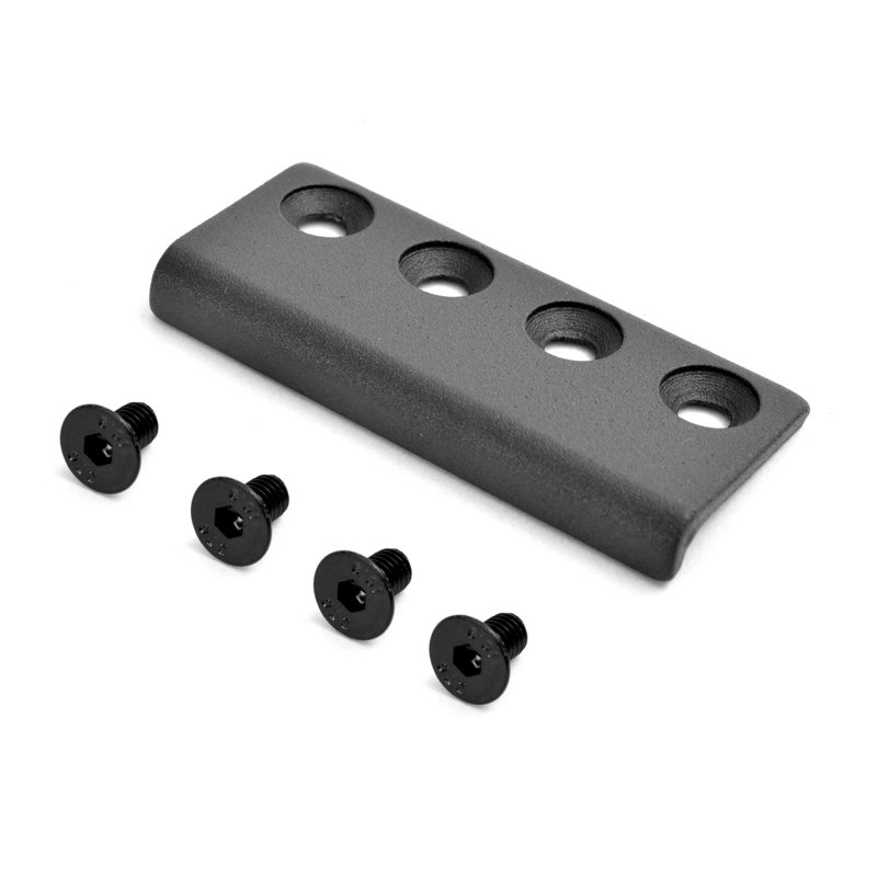 Steel Track Connector, Matte Black