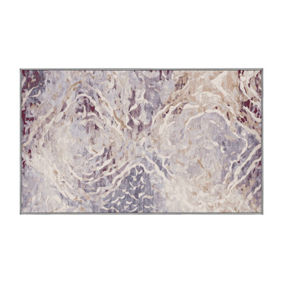 Machine Washable Gray Area Rug