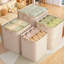 Sacs de rangement de grande capacité pour les vêtements et les couvertures, contenants de rangement en tissu robuste avec fermeture à glissière pour l'organisation de garde-robe et la protection contre la poussière-576743540-576743538