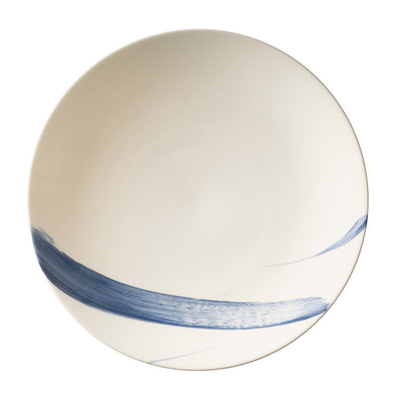 Brushstroke Bone China Serving Bowl