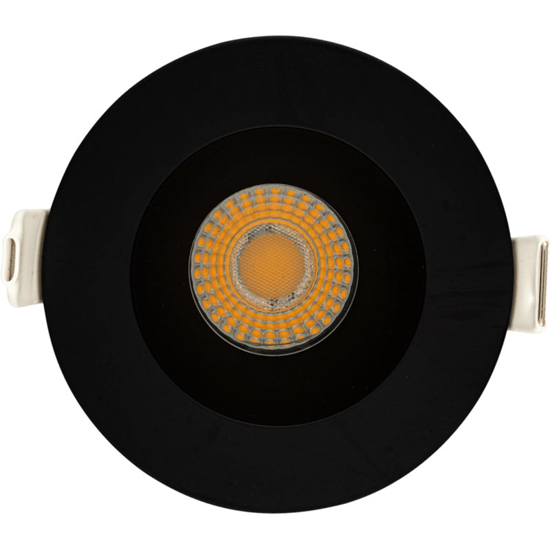 2'' Dimmable Air-Tight IC Rated Recessed Lighting Kit, Noir