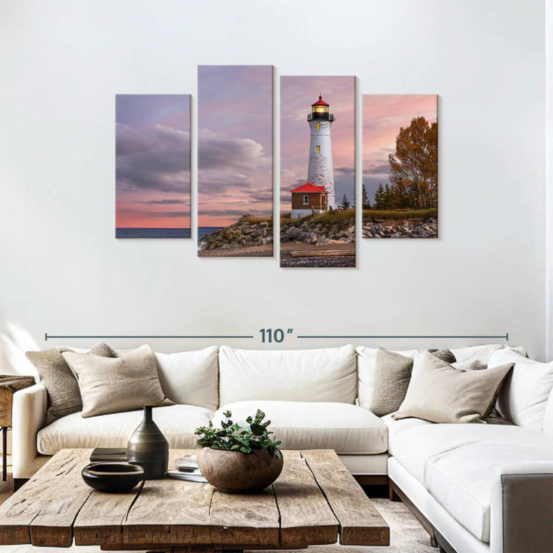Aletra Crisp Point Lighthouse, 48'' H x 75'' W