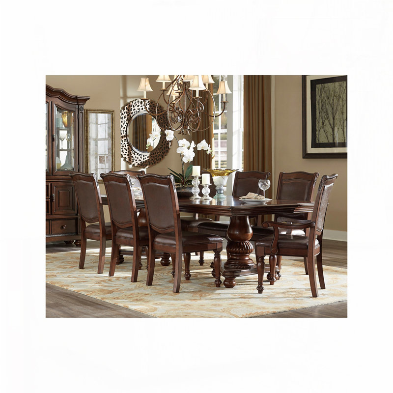 Ensemble de fauteuils de salle à manger, Mélange de bruns