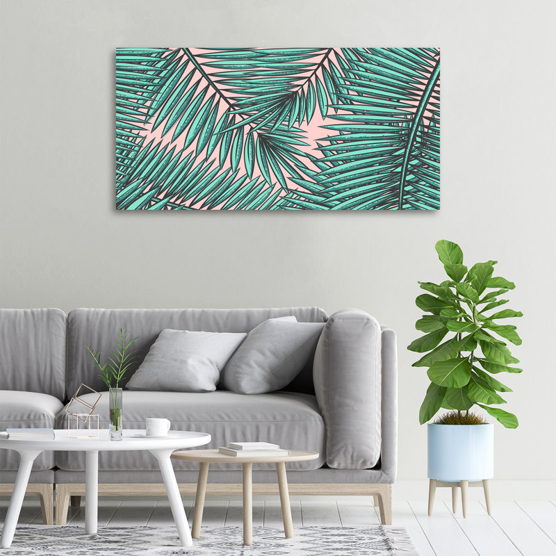 Leaves Of Palm - No Frame Print on Canvas