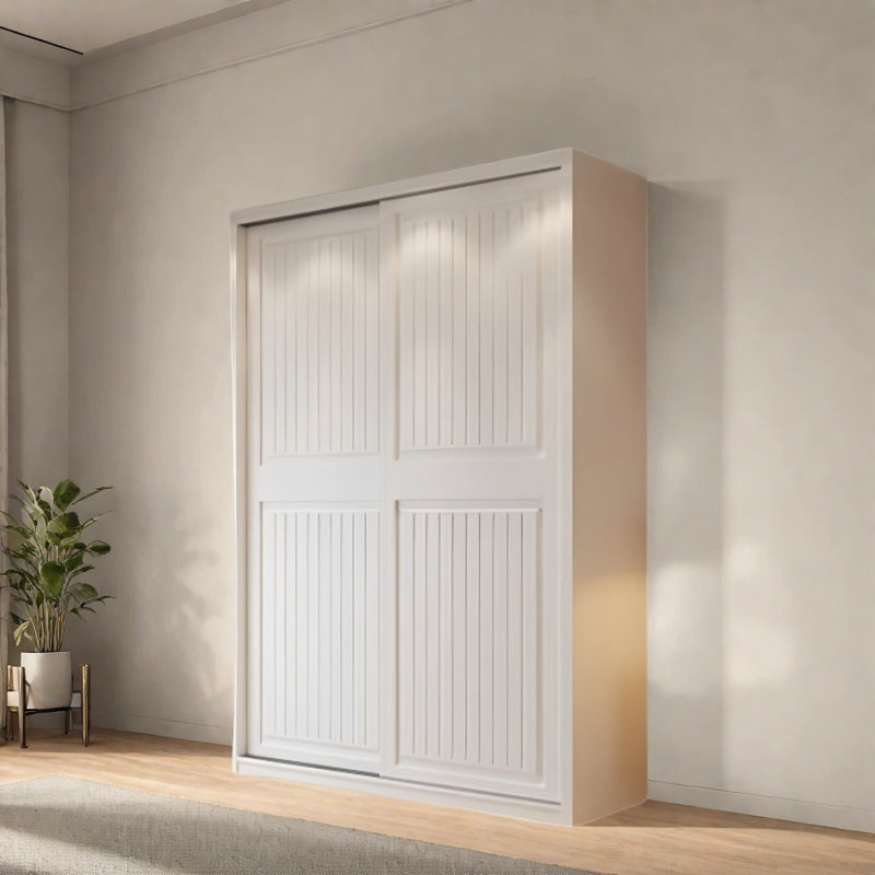 Garde-robe simple de couleur unie, H 78,74 po x l 43,31 po x P 24,41 po