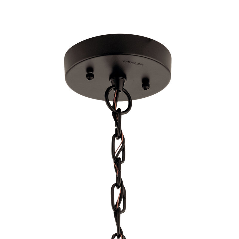 Mercer 24" Olde Bronze Outdoor Pendant with Clear Seeded Glass