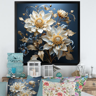«Blue Cornflowers Tranquility» sur impression sur toile