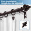 Tringle à rideaux simple réglable avec urne ronde Lipson-148305394-148305357