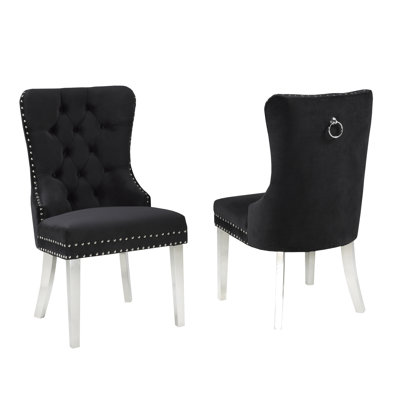 Chaise d'appoint en tissu Huggins