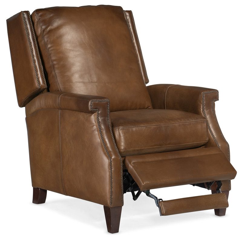 RC Recliner, Power, Brown Genuine Leather