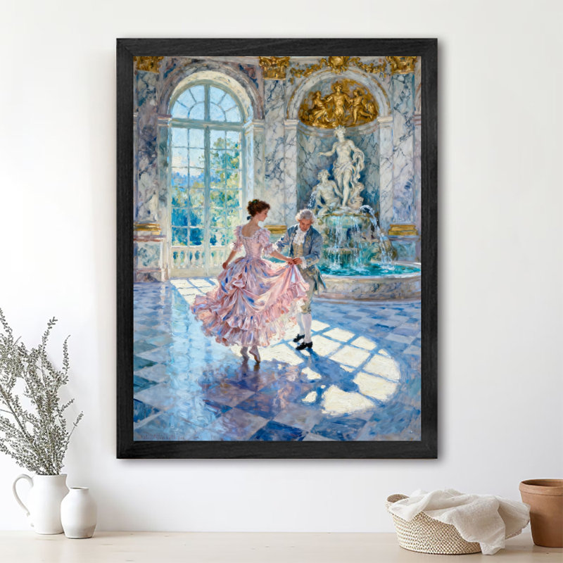 Reproduction d'art encadré noir rétro, H 11 po x l 9 po