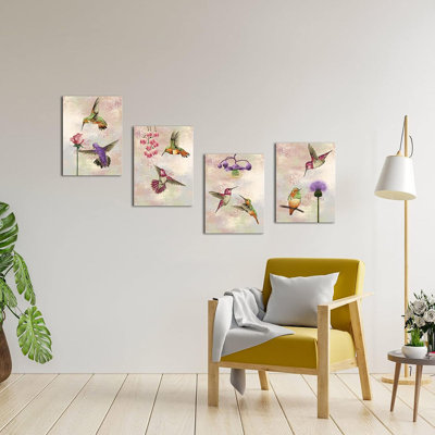4 Piece Wrapped Canvas Wall Art