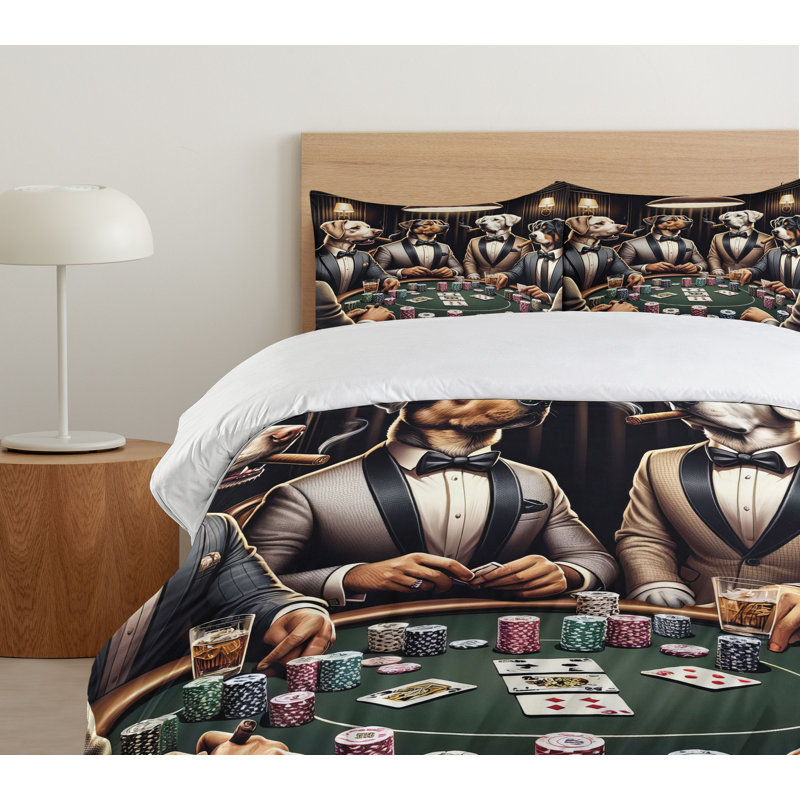 Dog Duvet Cover, Queen Duvet Cover + 2 Standard Shams