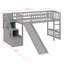 Lit mezzanine avec escalier et glissade-1092662483