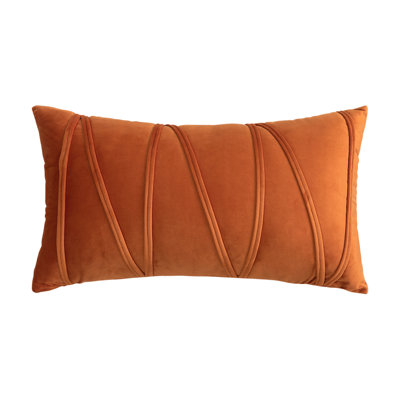 Housse de coussin rectangulaire en velours