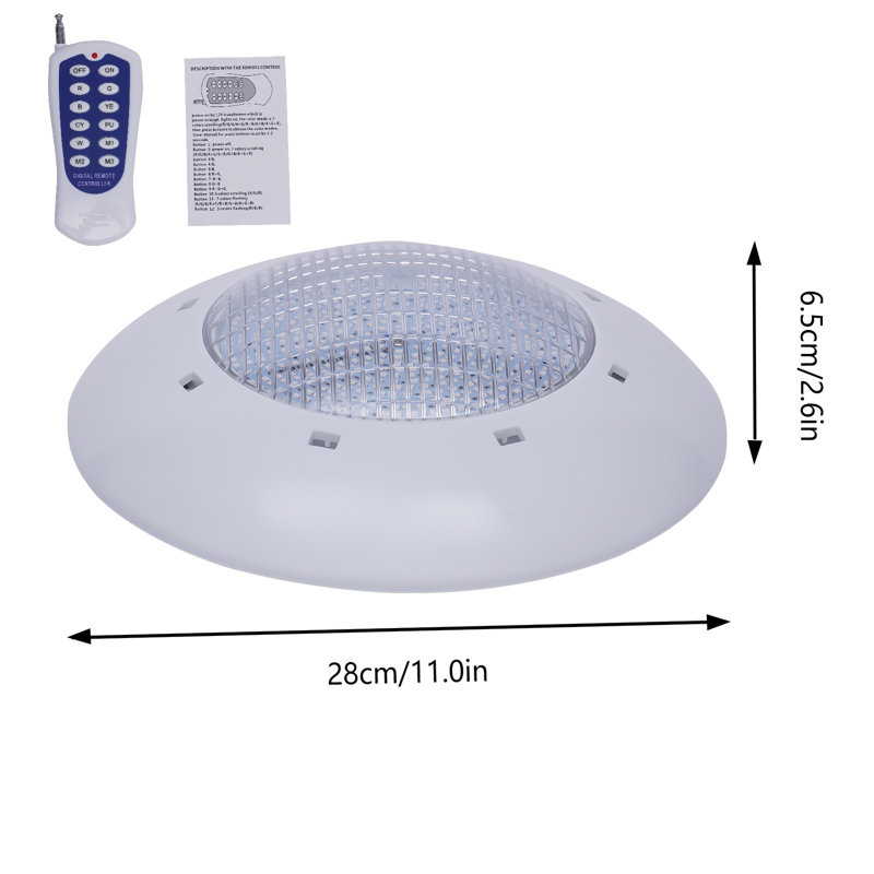 Lumière sous-marine à DEL 11 lumières imperméable 11 "avec télécommande
