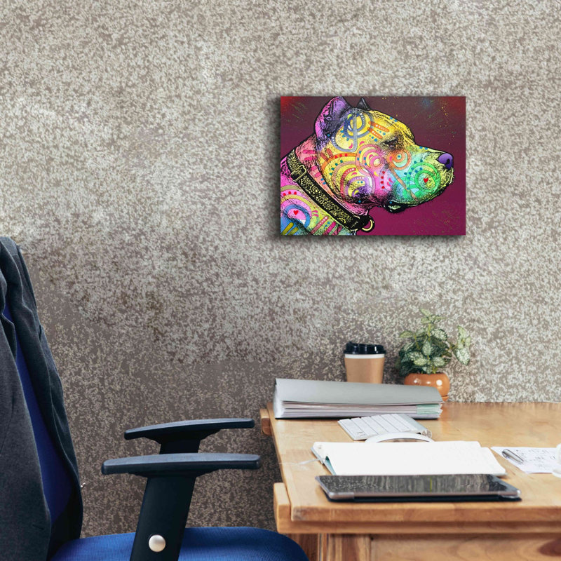 «Pitbull Soul» par Dean Russo, estampe numérique sur toile, H 12 po x l 16 po x P 0,75 po