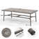 Bachisia Rectangular Aluminum Outdoor Dining Table