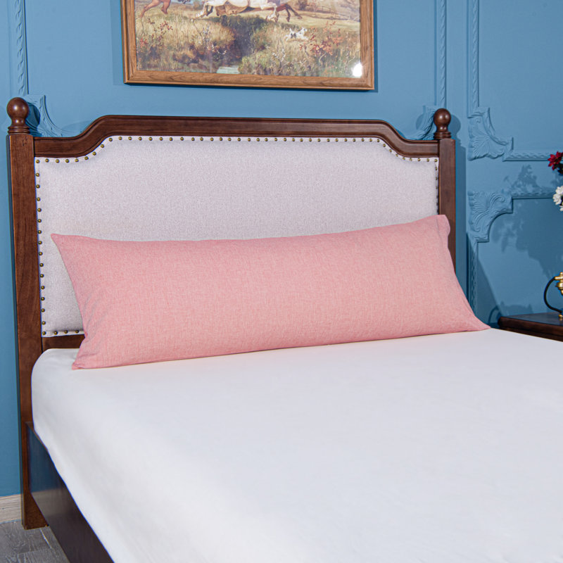 Protège-oreiller 100% coton , Rose corail