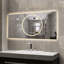 Miroir de salle de bain mural 48 po x 24 po avec lumières à DEL, brouillard, intensité variable, résistant, contrôle d'éclairage horizontal complet de longue durée, fabrication, première conception