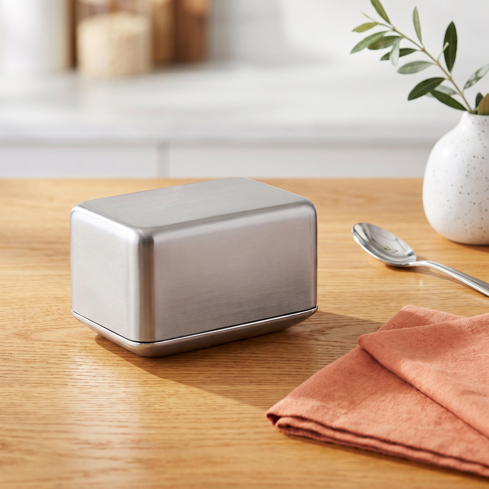 Basic Stainless Steel Butter Dish