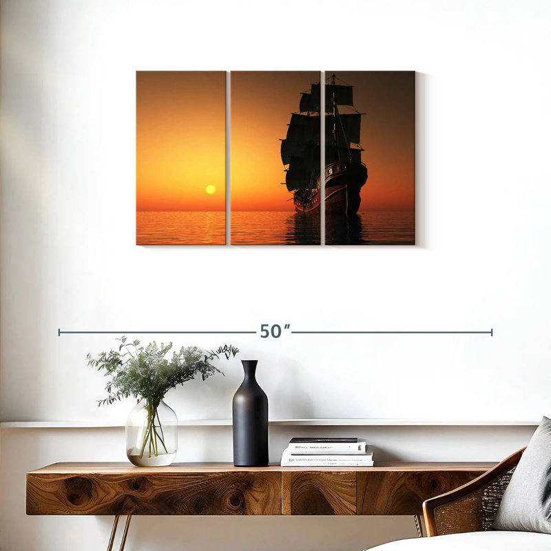 Mehar Old Merchant Ship, 20" H x 33" W