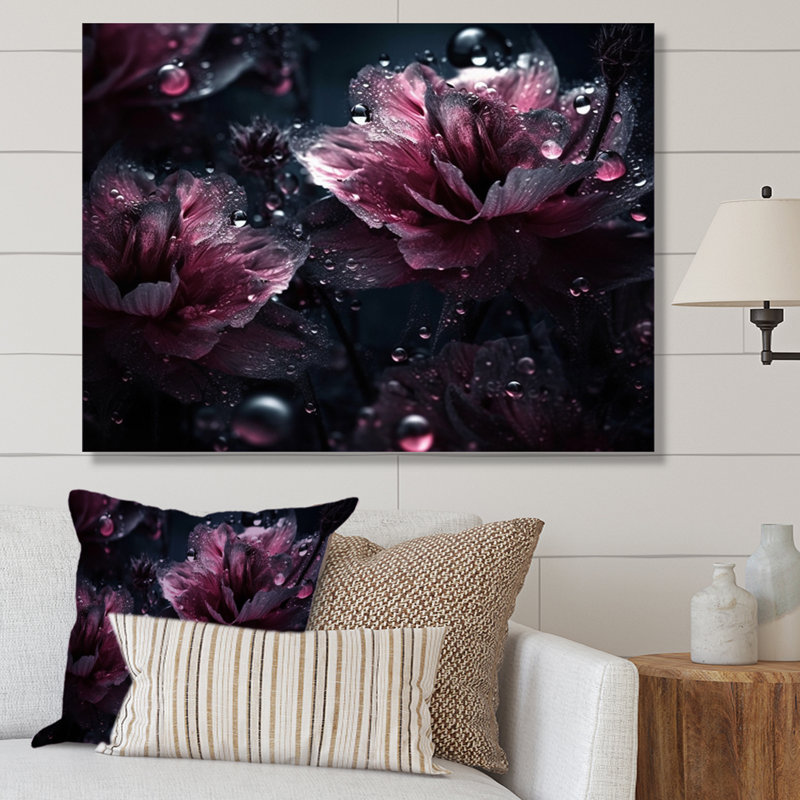 "Pink Lotus Divine Resilience III", reproduction d'art sur toile, H 34 po x l 44 po x P 1,5 po, Toile tendue