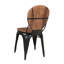 Chaise avec accoudoirs Pattie en brun