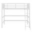 Lit mezzanine simple en bois massif avec échelle Kaman-274072879